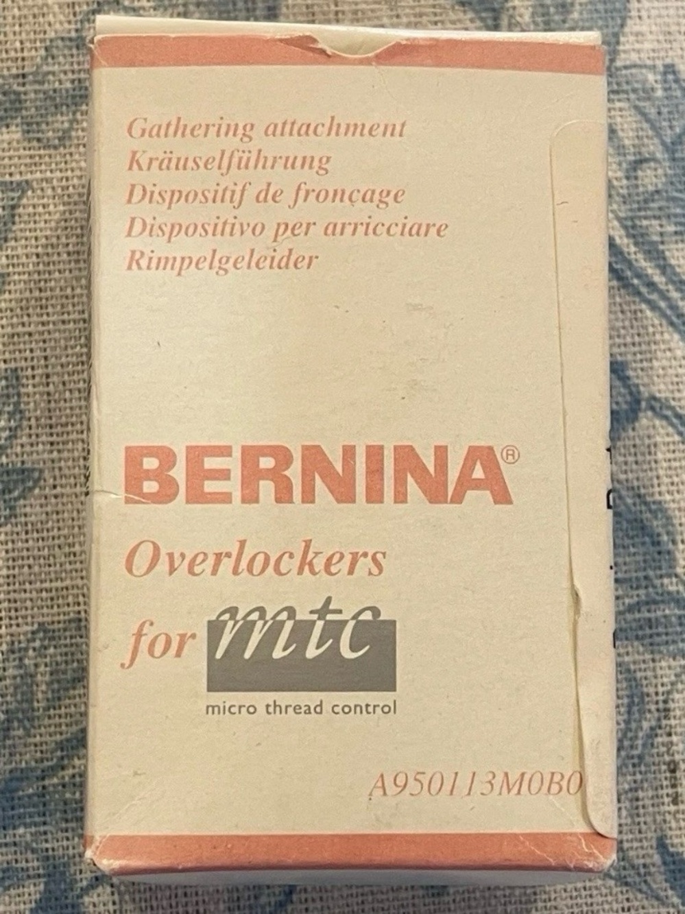 BERNINA MTC Gathering Attachment 502010.70.95 Overlocker Serger